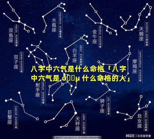 八字中六气是什么命格「八字中六气是 🐵 什么命格的人」